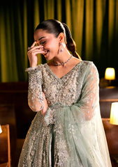 Formal Handwork Unstitched - 3 Piece Organza - Poly Net MOONVEIL By ELAF SERENADE