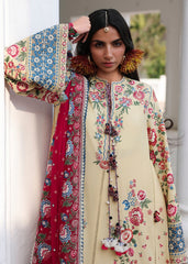3-PC Unstitched Luxury Lawn Kalabagh By Hussain Rehar | Zubdah