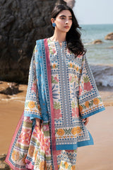 3-PC Unstitched Embroidered Dobby Lawn By Jazmin | 9160