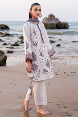 USE-9158 | 3Pc Unstitched Suit Embroidered lawn Summer 25 Drop II By Jazmin