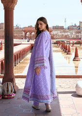 3-PC Unstitched Digital Printed Lawn Aangan By Kahf | NAJAM