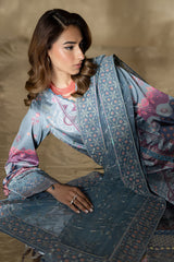 Unstitched 3-PC Embroidered Silk Edit By Nureh S-23