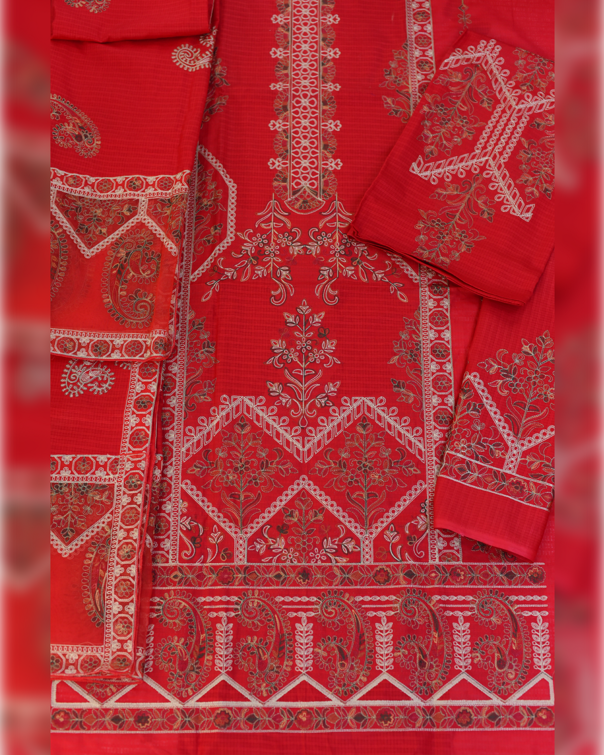 3-PC Unstitched Briza Lawn Aari work | 05