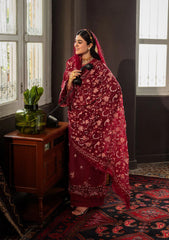 3-PC Unstitched Embroidered Karandi By Kahf Premium | KKH-09 CELESTIAL