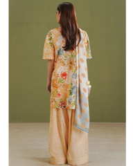 3-PC Unstitched Digital Prints Coco By Zara Shahjahan | Elix-9B