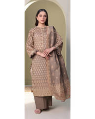 3-PC unstitched Printed Lawn By Zellbury | 0325