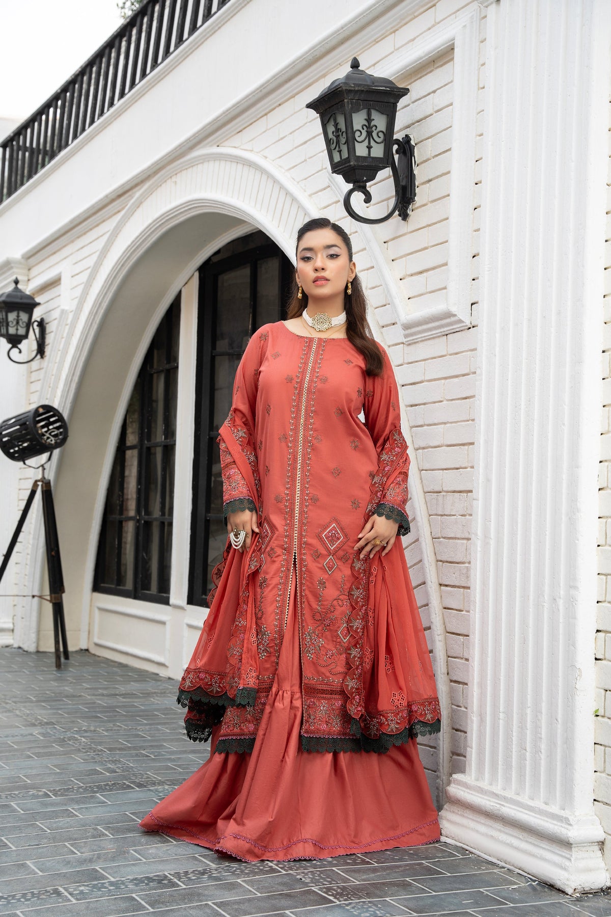 3-PC Unstitched Lawn Embroidered Shirt Crinkle Embroidered Dupatta Naqsh By Wania | WL-511