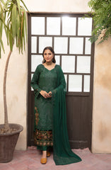 CNAZ08 - 3PC - Unstitched  Chandni Premium By Ayla Zahra