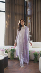 Unstitched 3-PC Chikankari Embroidered Lawn By Qalamkar | CS-03 ALAILA