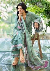 3-PC Unstitched DIgital Printed Chikankari Lawn By Elaf Premium | ERC-4B