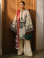 524 - A | 3 Pc Unstitched Suit Kotrai Emb Winter Collection Olivia By Binilyas