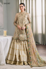 3-PC Unstitched Embroidered Chiffon Chantelle By Baroque | CH12-04
