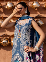 3-PC Unstitched Embroidered Luxury Lawn By Parishay | JL-07