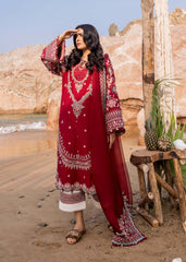 Calah (A) | 3PC Unstitched Lawn Siraa By Sadaf Fawad Khan