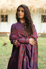 IPK-09 | Unstitched Suit Embroidered Khaddar Premium Winter By iznik Fashion