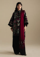 3-PC Unstitched Embroidered Plain Khaddar Coco By Zara Shahjahan | BREEZE-7B
