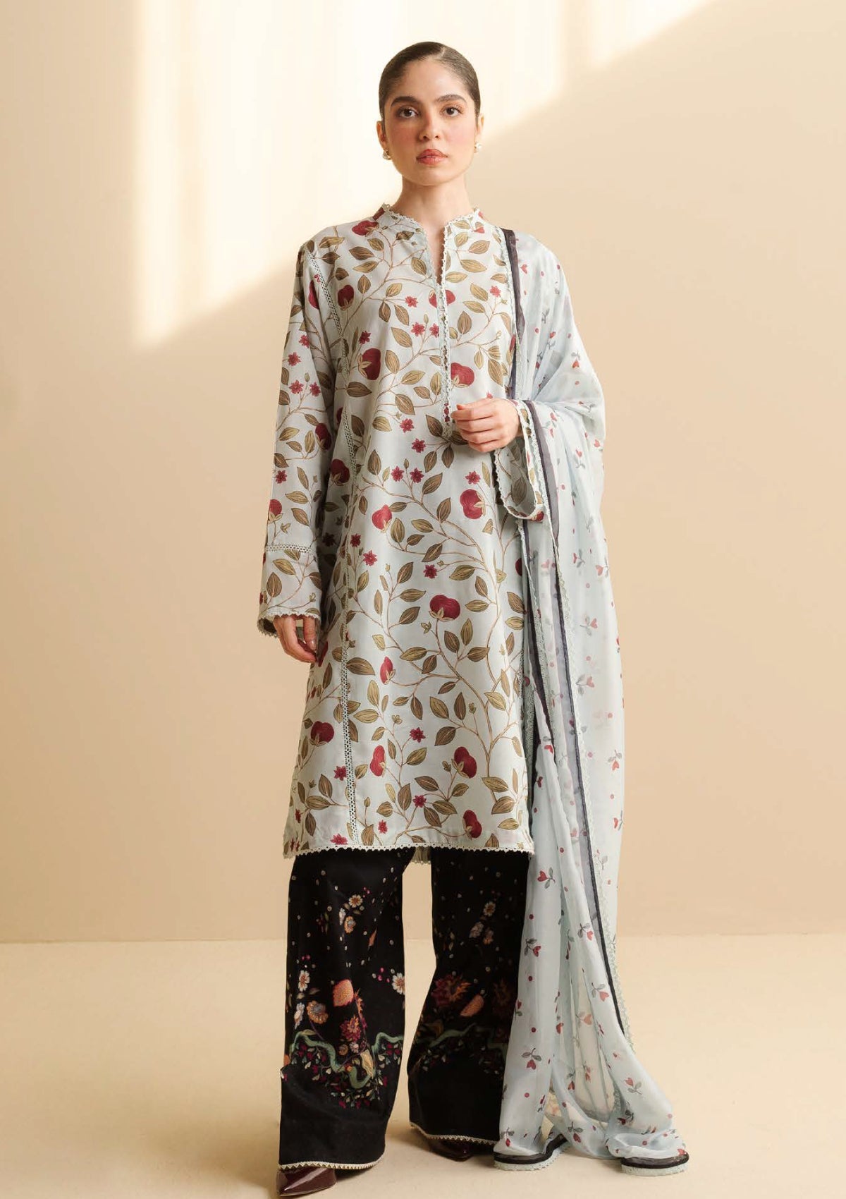 3-PC Unstitched Digital Printed Lawn Coco by Zara Shahjahan | REY-7B
