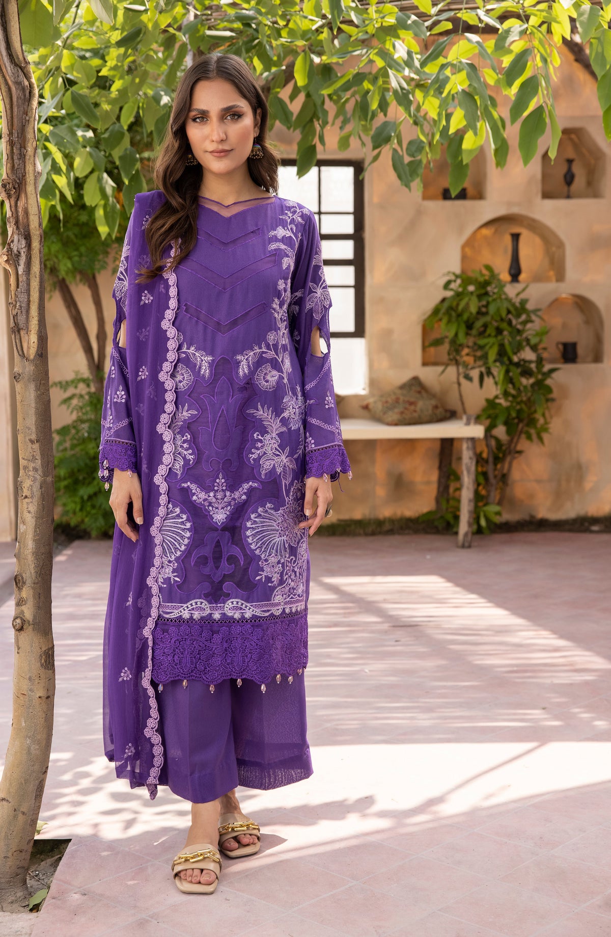 CNAZ06 - 3PC - Unstitched  Chandni Premium By Ayla Zahra