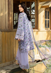 3-PC Unstitched DIgital Printed Chikankari Lawn By Elaf Premium | ERC-6B