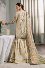 3-PC Unstitched Embroidered Chiffon Chantelle By Baroque | CH12-04