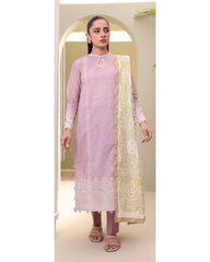 3-PC unstitched Printed Lawn By Zellbury | 0336