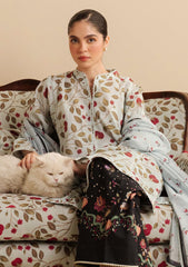 3-PC Unstitched Printed Lawn Coco By Zara Shahjahan | REY-7B