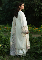 3-PC Unstitched Embroidered Luxury Lawn By Elaf | ELQ-7B