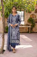 CNAZ12 - 3PC - Unstitched  Chandni Premium By Ayla Zahra