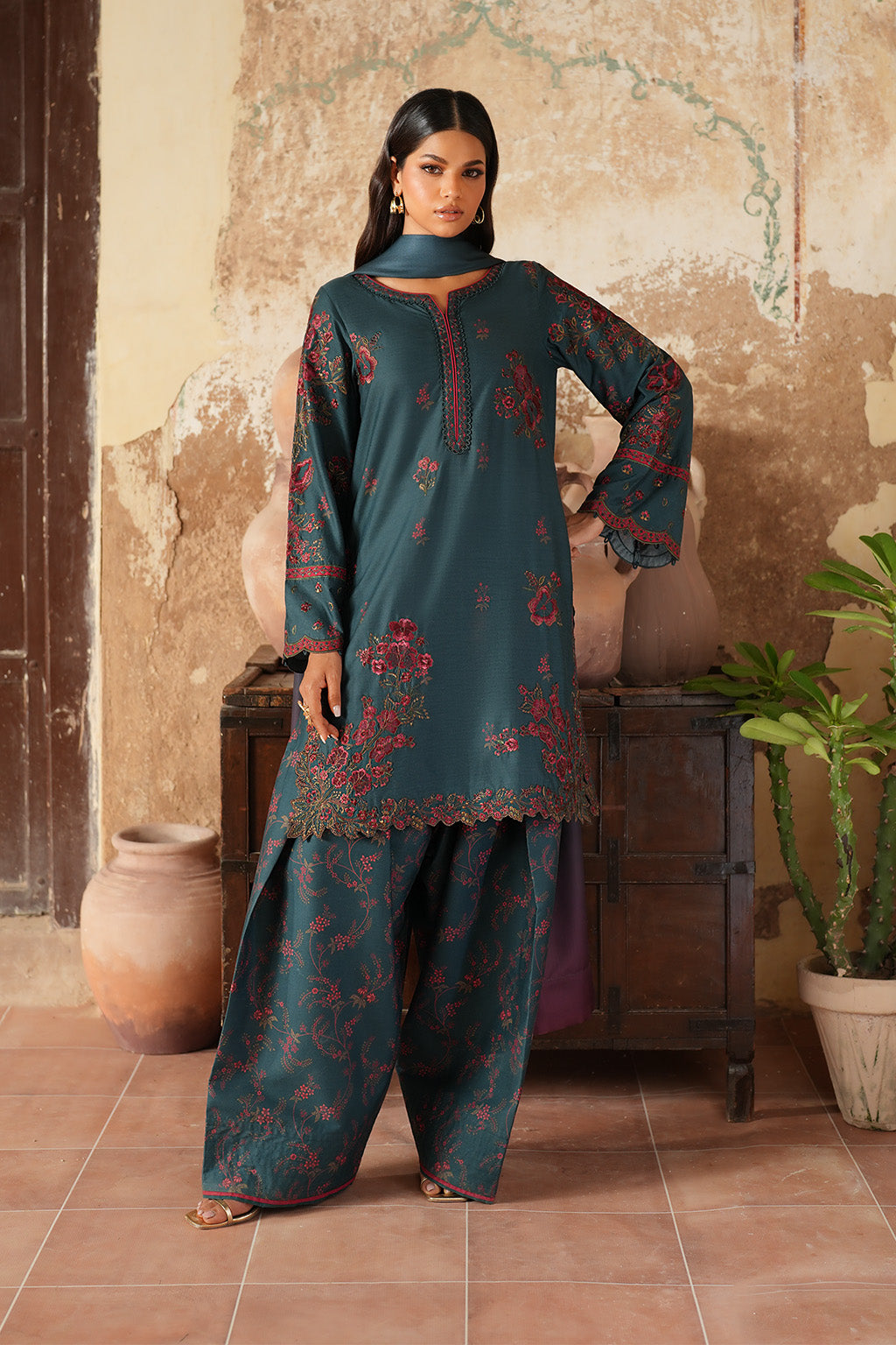 3-PC Unstitched Printed Viscose Linen By Iznik | IPF-03