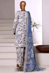 3-PC Stitched Printed Viscose By Sadabahar | Skin