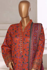 3-PC Stitched Printed Khaddar Malika By Sada Bahar | 5755