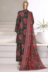 3-PC Stitched Printed Khaddar Malika By Sada Bahar | 5757