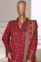 3-PC Stitched Printed Khaddar Malika By Sada Bahar | 5771