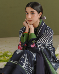 3-PC Unstitched Digital Prints Coco By Zara Shahjahan | Raya-10B