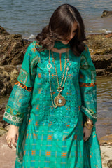 SN4-01 | 3PC Unstitched Sunshine Premium Lawn By Charizma