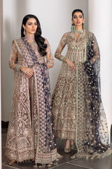 3-PC Unstitched Embroidered Chiffon By Baroque | CH09-07