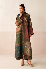 3-PC Unstitched DIGITAL PRINTED VISCOSE By Baroque | UF-4286