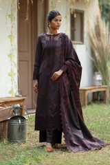 IPK-04 | Unstitched Suit Embroidered Slub Khaddar Premium Winter By iznik Fashion