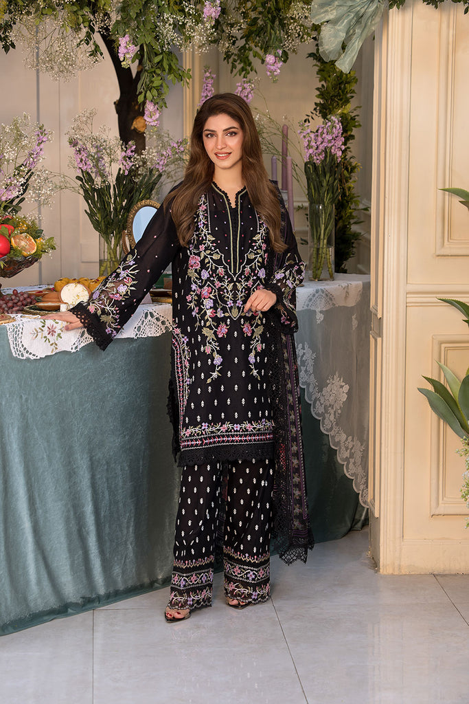 Unstitched 3-PC Embroidered Lawn Vital Collection By Sobia Nazir - VT25-5A