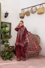 Unstitched 3-PC Embroidered Lawn Vital Collection By Sobia Nazir - VT25-5B