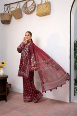 Unstitched 3-PC Embroidered Lawn Vital Collection By Sobia Nazir - VT25-5B