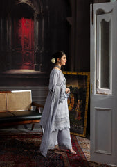 3-PC Unstitched Embroidered Karandi Chiffon By Kahf Premium | KKH-09 CELESTIAL