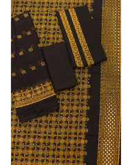 4-PC Unstitched Lawn Embroidered Suit | LE-5