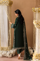 3-PC Unstitched Chiffon Embroidered Sheherzadi By Emaan Adeel | VANIA