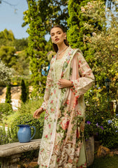 ELK-04A DEAR PARADISE | 3Pc Unstitched Suit Lawn Collection Prints Chikankari By Elaf Premium