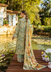 ELK-06A PISTACHIO DREAMS | 3Pc Unstitched Suit Lawn Collection Prints Chikankari By Elaf Premium