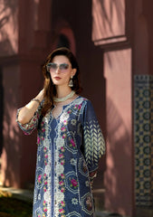 ETS-04A SYLVIE | 3PC Unstitched Suit Embroidered Lawn Signature By Elaf Premium