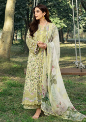 3-PC Unstitched DIgital Printed Chikankari Lawn By Elaf Premium | ERC-6A