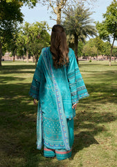3-PC Unstitched Digital Printed Lawn Aangan By Kahf | KEHKASHAN