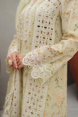 JK-01 EULALIA | 3Pc Unstitched Qline Lawn Collection By Qalamkar